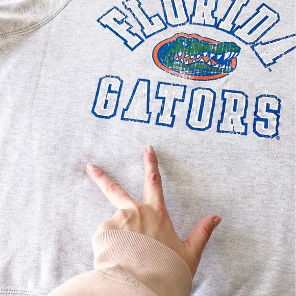 VINTAGE Florida Gators Light Grey Crewneck Sweatshirt Size Large - Picture 6 of 6